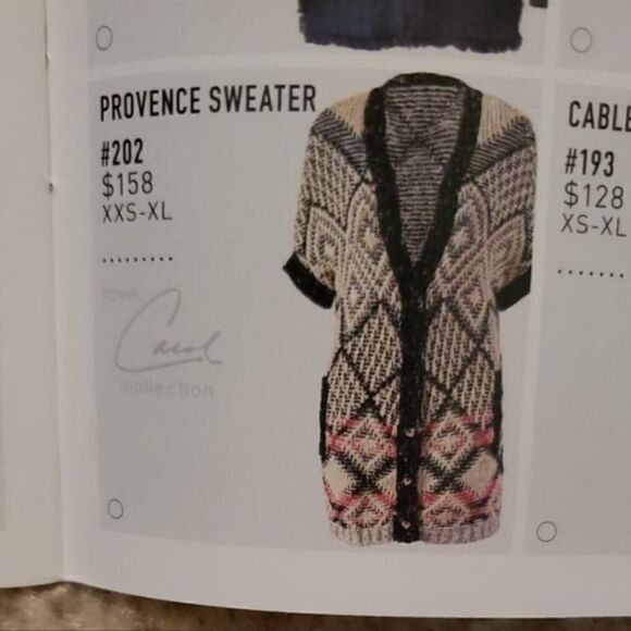 NWT CAbi Style #202 Provence Sweater Oversized Cardigan -- XXS - Picture 12 of 16